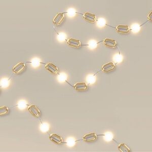 kate spade x Target Indoor Outdoor White Gold Tone String Lights